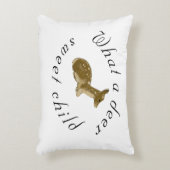 Persoonlijk herten zoete kind_Woud Accent Kussen (Voorkant(Verticaal))