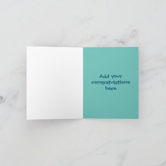 Persoonlijk Het is een Boy Card - Giraffe Bunting Feestdagen Kaart (Binnen)