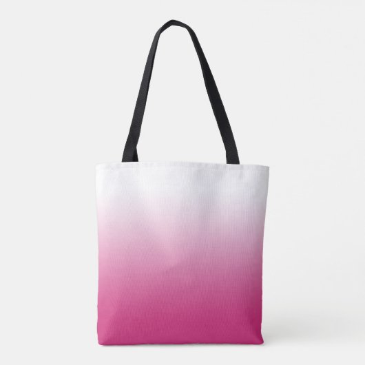 Persoonlijk hete Fuchsia roze verloop Tote Bag (Achterkant)