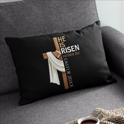 Persoonlijk Hij Is Opgestaan Vintage Pasen Kruis Kussensloop