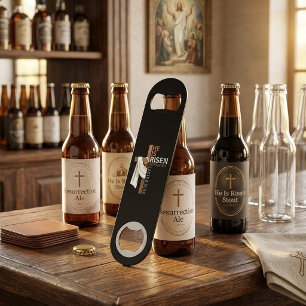 Persoonlijk Hij Is Opgestaan Vintage Pasen Kruis Speed Flessenopener