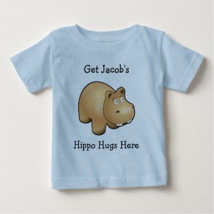 Persoonlijk Hippo Hugs Baby T-shirt