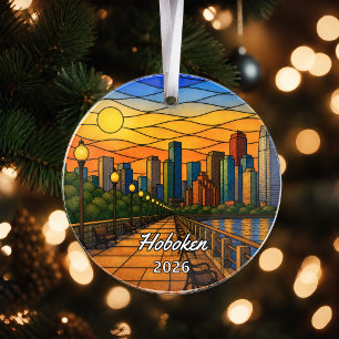 Persoonlijk Hoboken-acrylornament, aangepast Nieuw Ornament