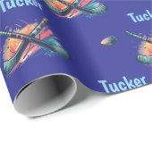 Persoonlijk Hockey Naam Inpakpapier Rol (Rol Hoek)