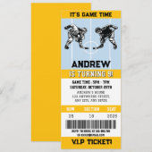 Persoonlijk Hockey Ticket Sport Verjaardagsfeest Kaart (Voorkant / Achterkant)