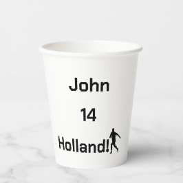 Persoonlijk Hollands Voetbalfeestje Papieren Bekers