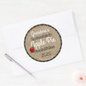 Persoonlijk Homemade Apple Pie Moonshine Label (Envelop)