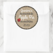 Persoonlijk Homemade Apple Pie Moonshine Label (Tas)