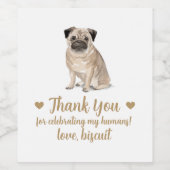 Persoonlijk Hond Huwelijks Wijnlabel Wijn Etiket (Enkel label)