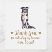 Persoonlijk Hond Huwelijks Wijnlabel Wijn Etiket (Enkel label)
