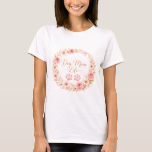 Persoonlijk Hond Moeder Leven Bloem Shirt – Aangep