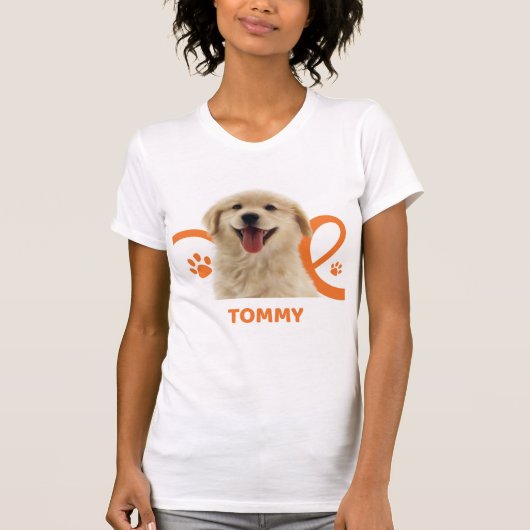 Persoonlijk Hond Shirt | Aangepaste Hond Naam Tomm (Voorkant)