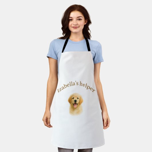 Persoonlijk honden schort | Aangepaste foto & teks (Gedragen)