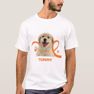 Persoonlijk honden T-shirt   Aangepaste naam Tommy