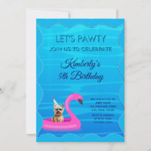Persoonlijk honden zwembad feest