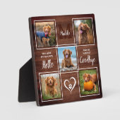 Persoonlijk hondenherdenking 5 foto collage fotoplaat (Voorkant)