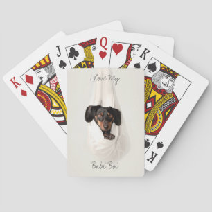 Persoonlijk hondenkattennotitieboek pokerkaarten