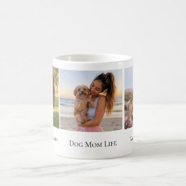 Persoonlijk hondenmoederleven met 3 foto's koffiemok