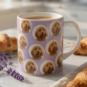 Persoonlijk hondenpatroon met foto van uw hond koffiemok