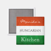 Persoonlijk Hongaars Kitchen Magneet (Voorkant / Achterkant)