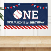 Persoonlijk honkbal 1e verjaardagsfeestje