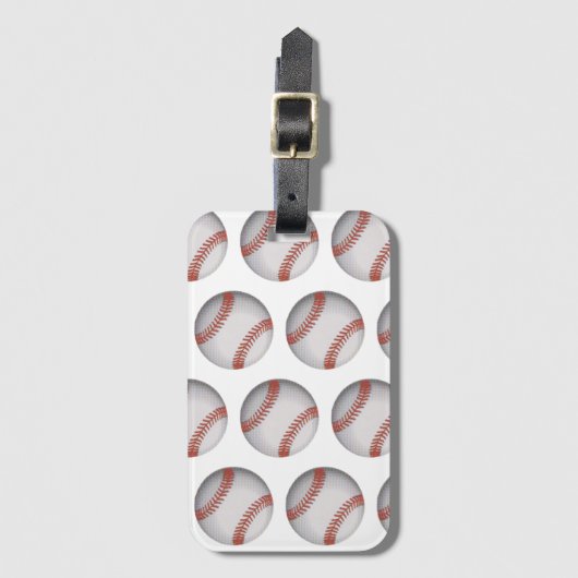 Persoonlijk honkbal bagagelabel (Voorkant (verticaal))