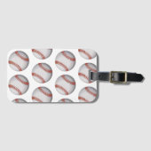 Persoonlijk honkbal bagagelabel (Voorkant (horizontaal))