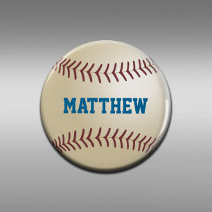 Persoonlijk honkbal button flesopener