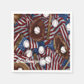 Persoonlijk honkbal in de Verenigde Staten luiers Servet (Voorkant)