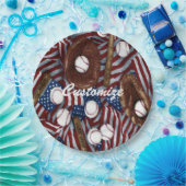 Persoonlijk honkbal in de VS Papieren Bordje (Feest)