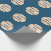 Persoonlijk honkbal inpakpapier (Hoek)