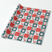 Persoonlijk honkbal kerstcadeau cadeaupapier (Uitgerold)