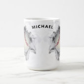 Persoonlijk honkbal koffiemok (Center)