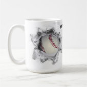 Persoonlijk honkbal koffiemok (Links)