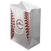 Persoonlijk honkbal medium cadeauzakje (Achterkant Gekanteld)