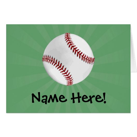 Persoonlijk honkbal op groene Kinder jongens (Voorkant Horizontaal)