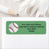 Persoonlijk honkbal op groene Kinder jongens Etiket (Insitu)