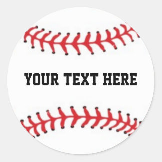 Persoonlijk honkbal ronde sticker
