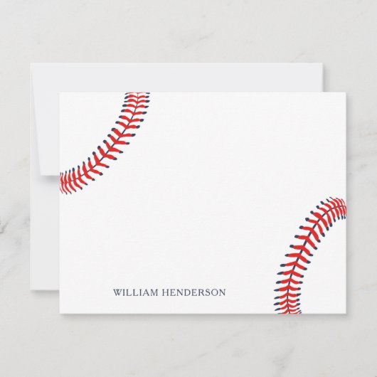 Persoonlijk honkbalbriefpapier Aangepast honkbal Bedankkaart (Voorkant)