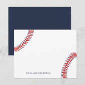 Persoonlijk honkbalbriefpapier Aangepast honkbal Bedankkaart (Voorkant / Achterkant)