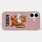 Persoonlijk honkbalontwerp met een wangzakeekhoorn Case-Mate iPhone case (Achterkant (horizontaal))