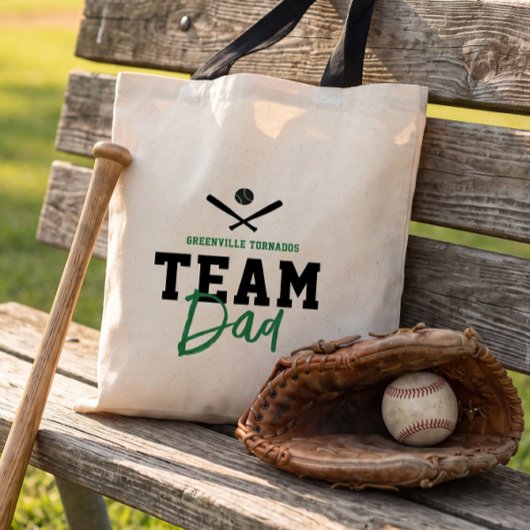 Persoonlijk honkbalteam papa Vaderdag cadeau Tote Bag