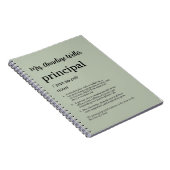 Persoonlijk Hoofd Grappige Definitie Notitieboek (Rechterzijde)