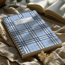 Persoonlijk hoogland Schotse ruit schrift Notitieboek