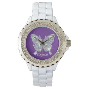 Persoonlijk horloge voor ruitdiamanten met gladde 
