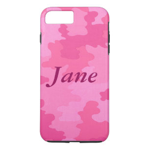 Persoonlijk Hot Pink Camouflage iPhone 7 Hoesje
