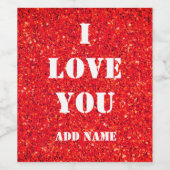 Persoonlijk hou ik van het flessenetiket van valen wijn etiket (Enkel label)