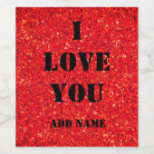 Persoonlijk hou ik van het flessenetiket van valen wijn etiket (Enkel label)