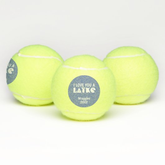 Persoonlijk hou ik van je een latke Hanukkah Chanu Tennisballen (Multi)