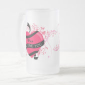 Persoonlijk hou ik van je moeder matglas bierpul (Voorkant links)